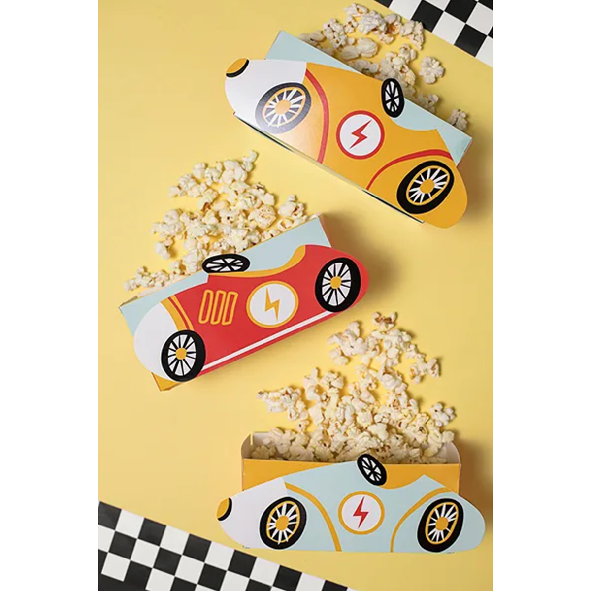 3 boîtes à goûter - Voitures de course