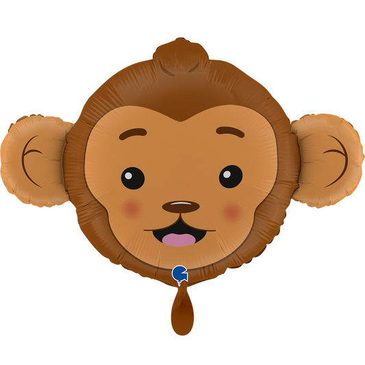 1 ballon XXL - Tête de singe