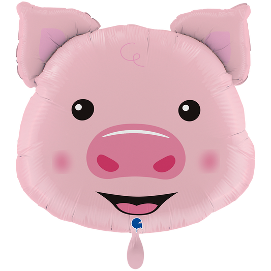 1 Ballon XXL - Tête de Cochon