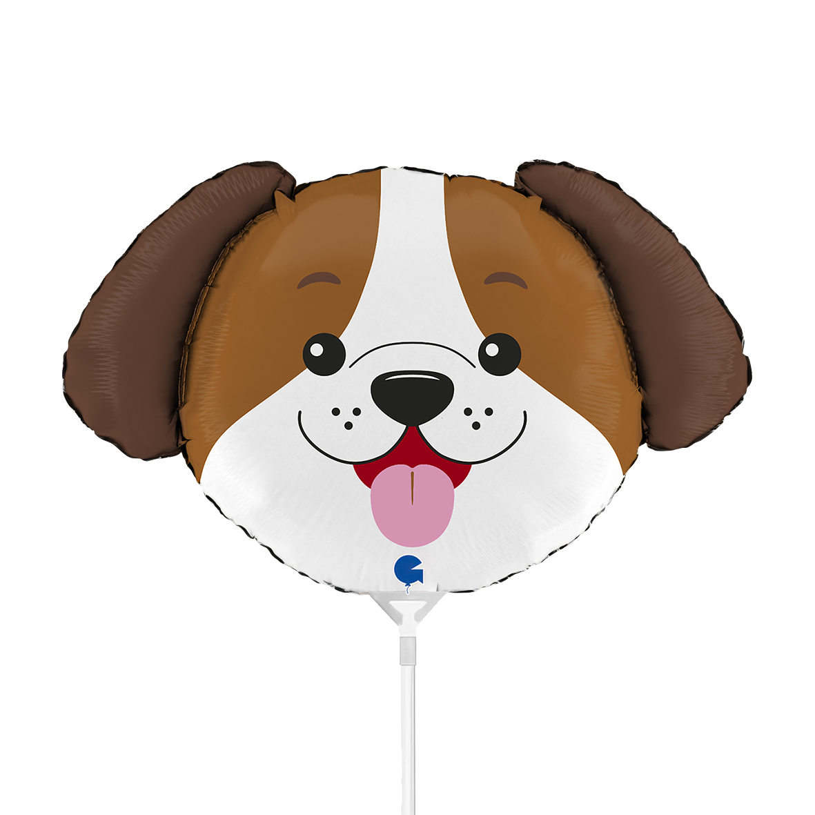 10 mini-ballons non gonflés - Tête de chien (Non emballé)