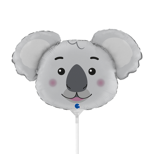 10 Miniballonnen luchtgevuld - Koalakop (onverpakt)