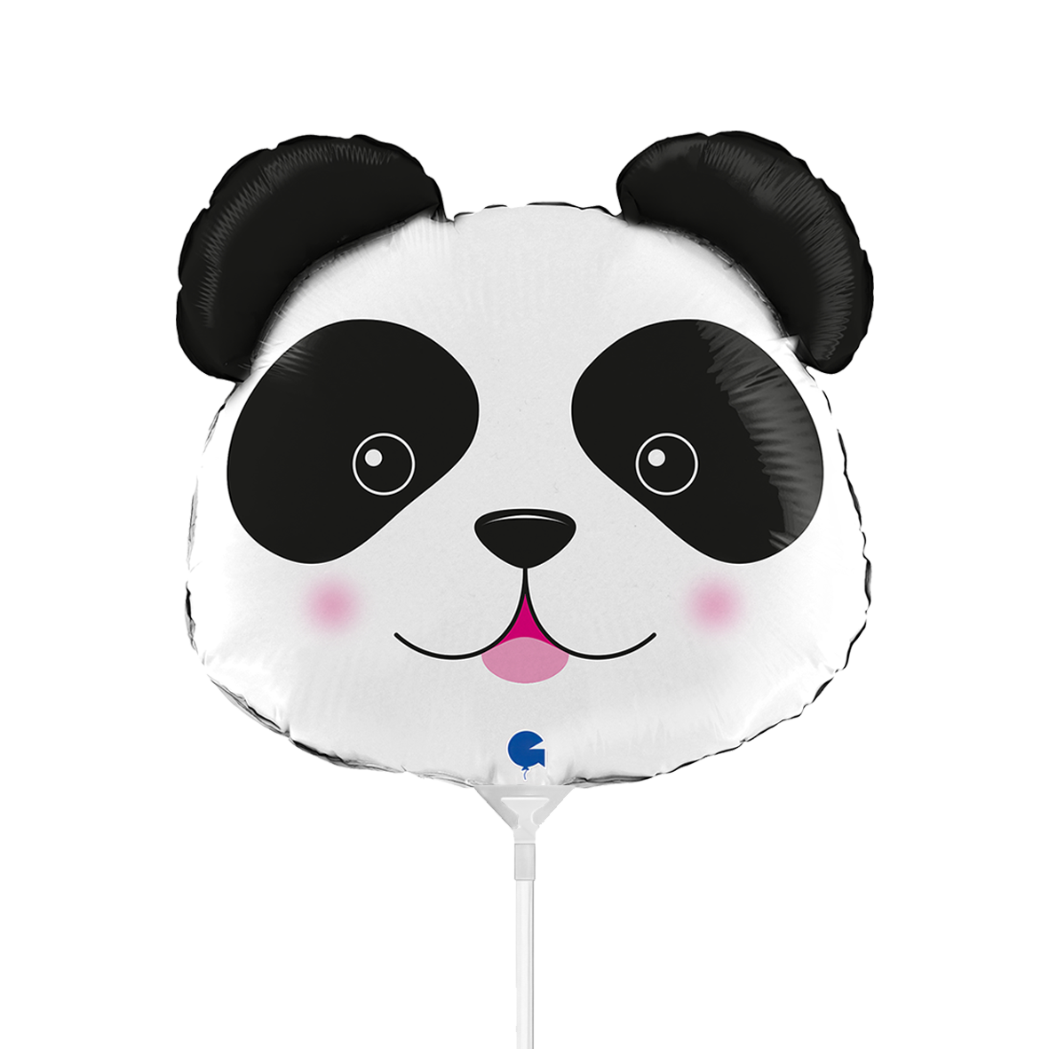 10 Mini-ballonnen luchtgevuld - Panda Hoofd (onverpakt)