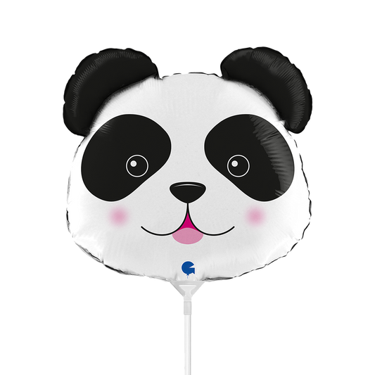 10 Mini-ballonnen luchtgevuld - Panda Hoofd (onverpakt)