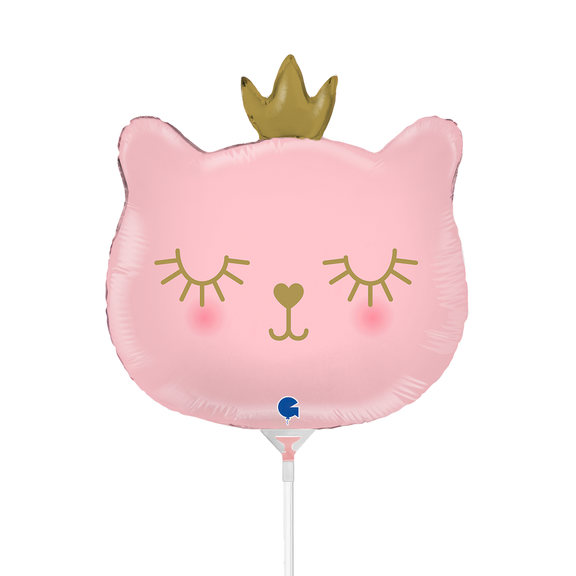 10 Miniballonnen Luchtgevuld - Kat Prinses (Onverpakt)
