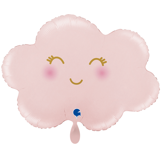 1 Ballon XXL - Nuage Satin Rose Pastel