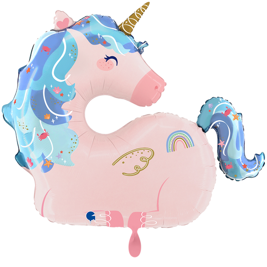 1 ballon XXL - Licorne maritime