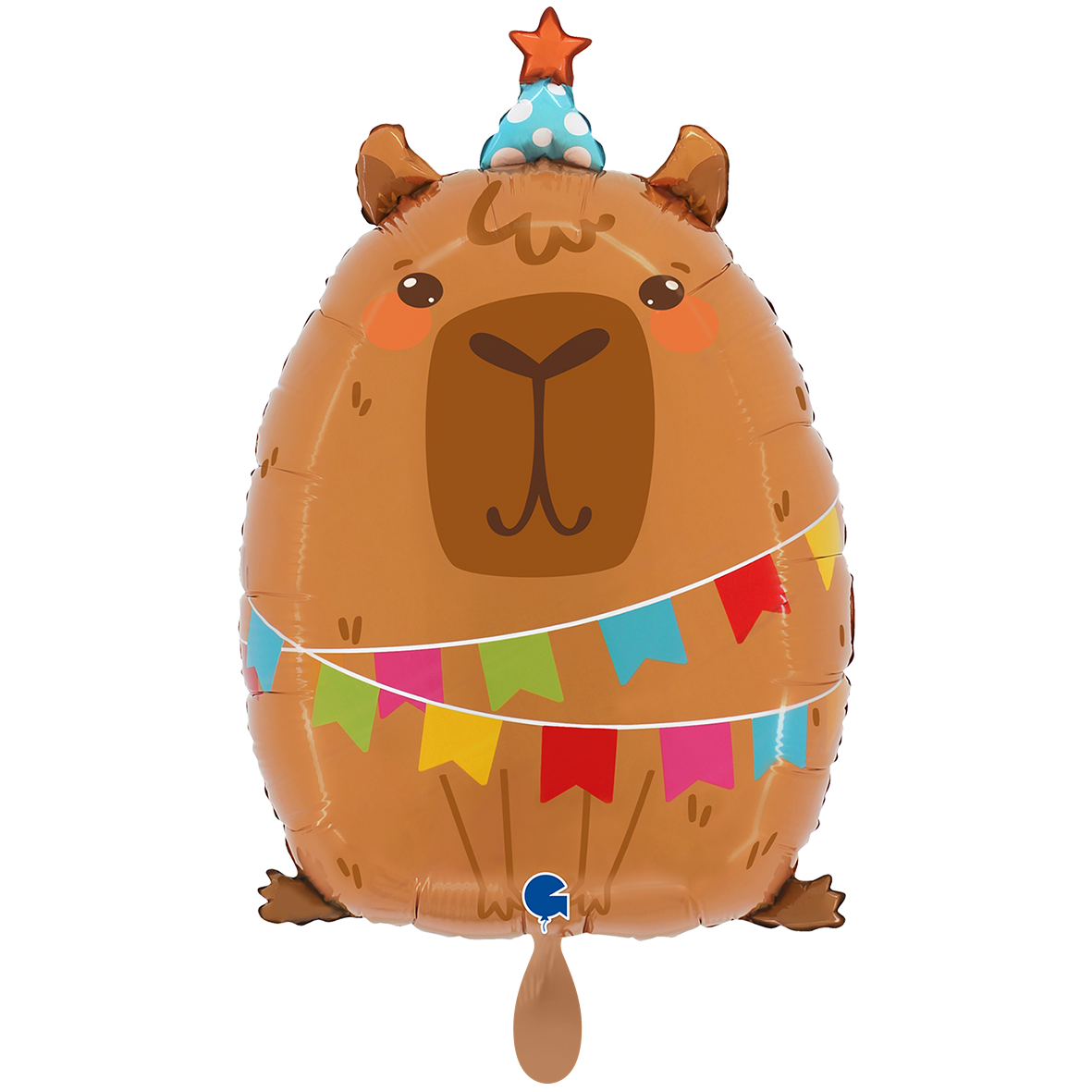 1 Ballon XXL - Feestelijk capybara