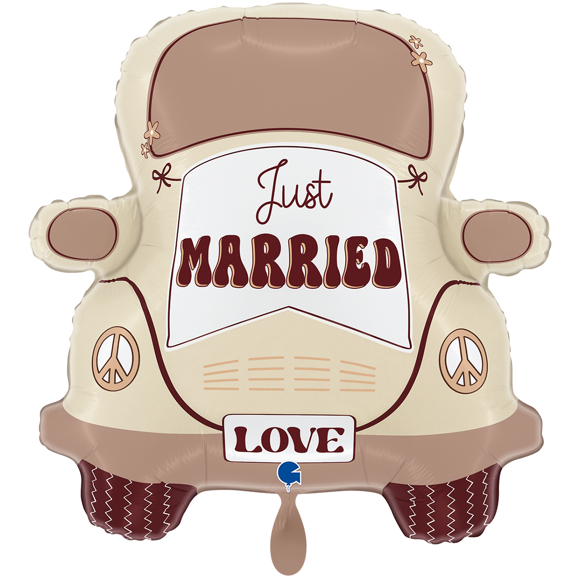 1 Ballon XXL - Voiture Hippie Mariage