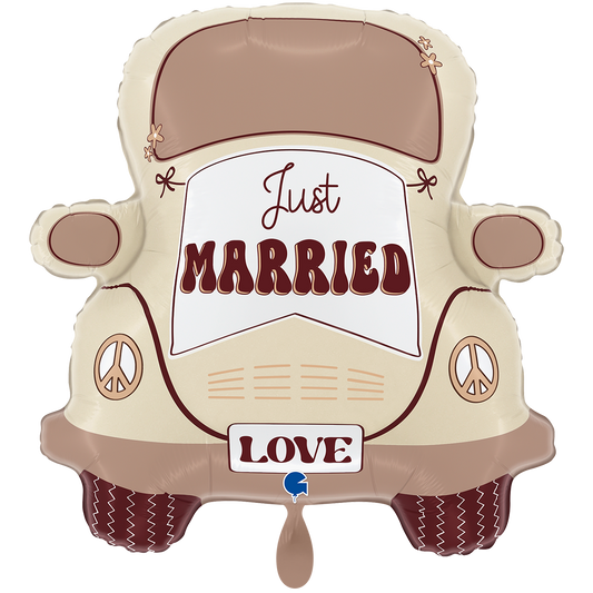 1 Ballon XXL - Voiture Hippie Mariage
