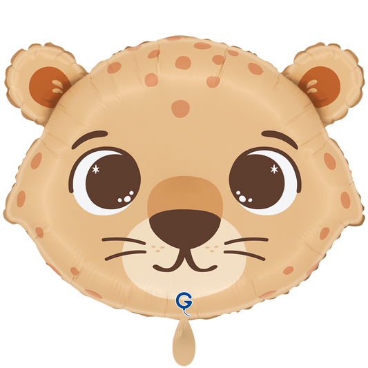 1 Ballon - grappige cheetahkop