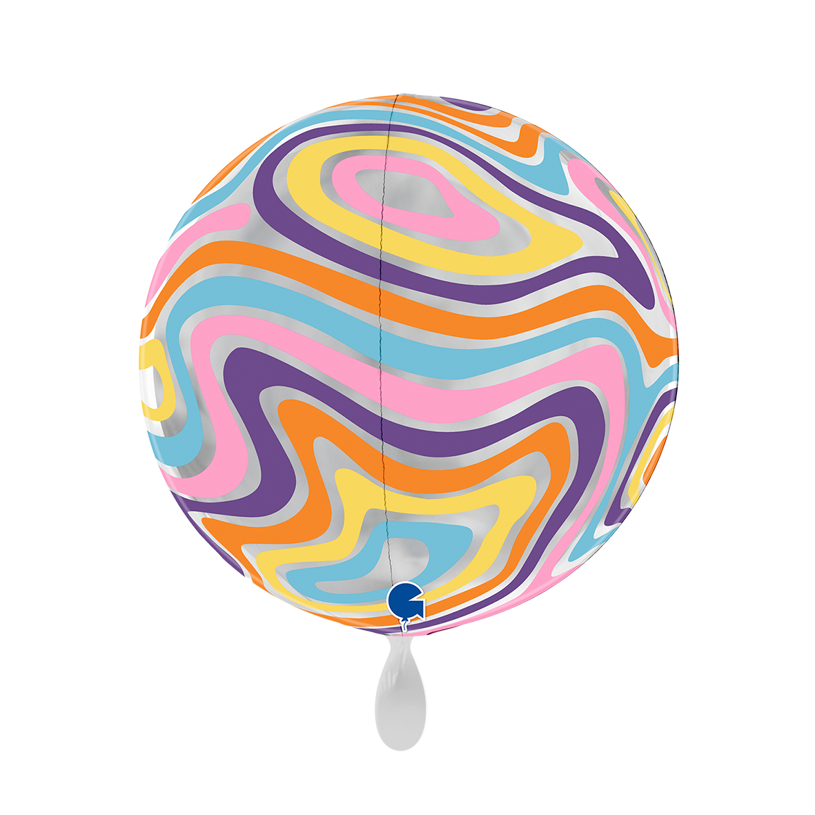1 Ballon 4D - Globe - Groovy Marbre