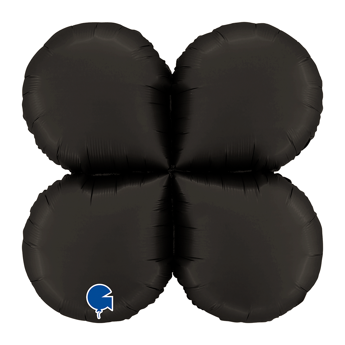 1 Ballon Base - Gouttes - Satin Fumé Noir
