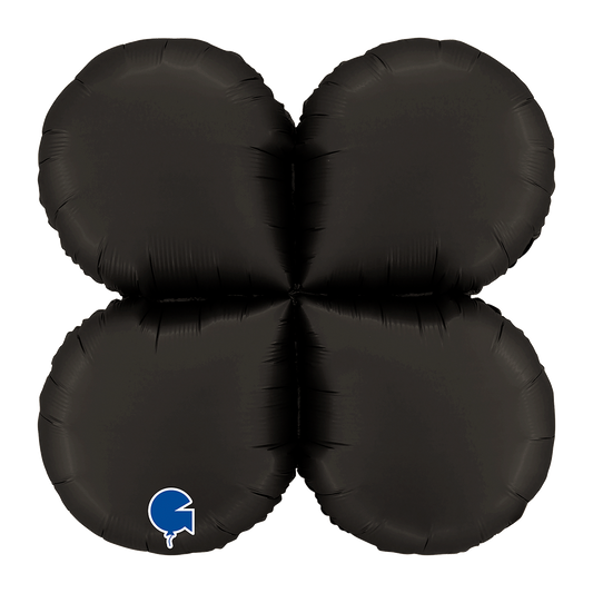 1 Ballon Base - Gouttes - Satin Fumé Noir