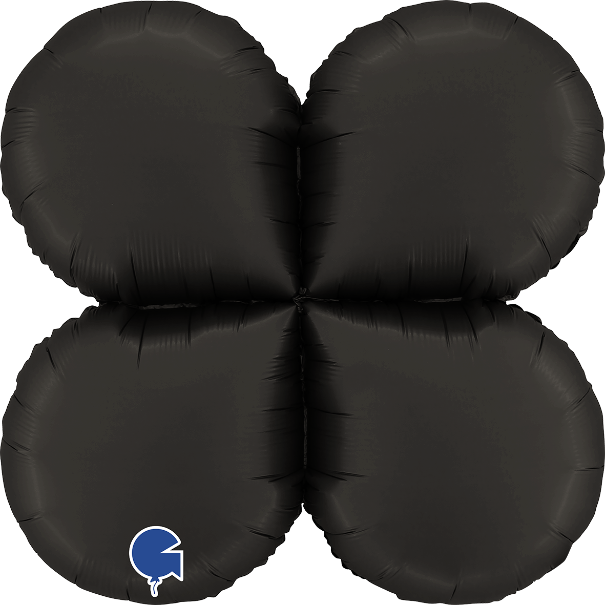 1 Ballon Base XXL - Gouttes - Satin Fumé Noir