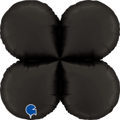 1 Ballon Base XXL - Gouttes - Satin Fumé Noir