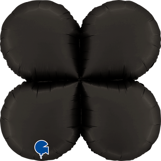 1 Ballon Base XXL - Gouttes - Satin Fumé Noir