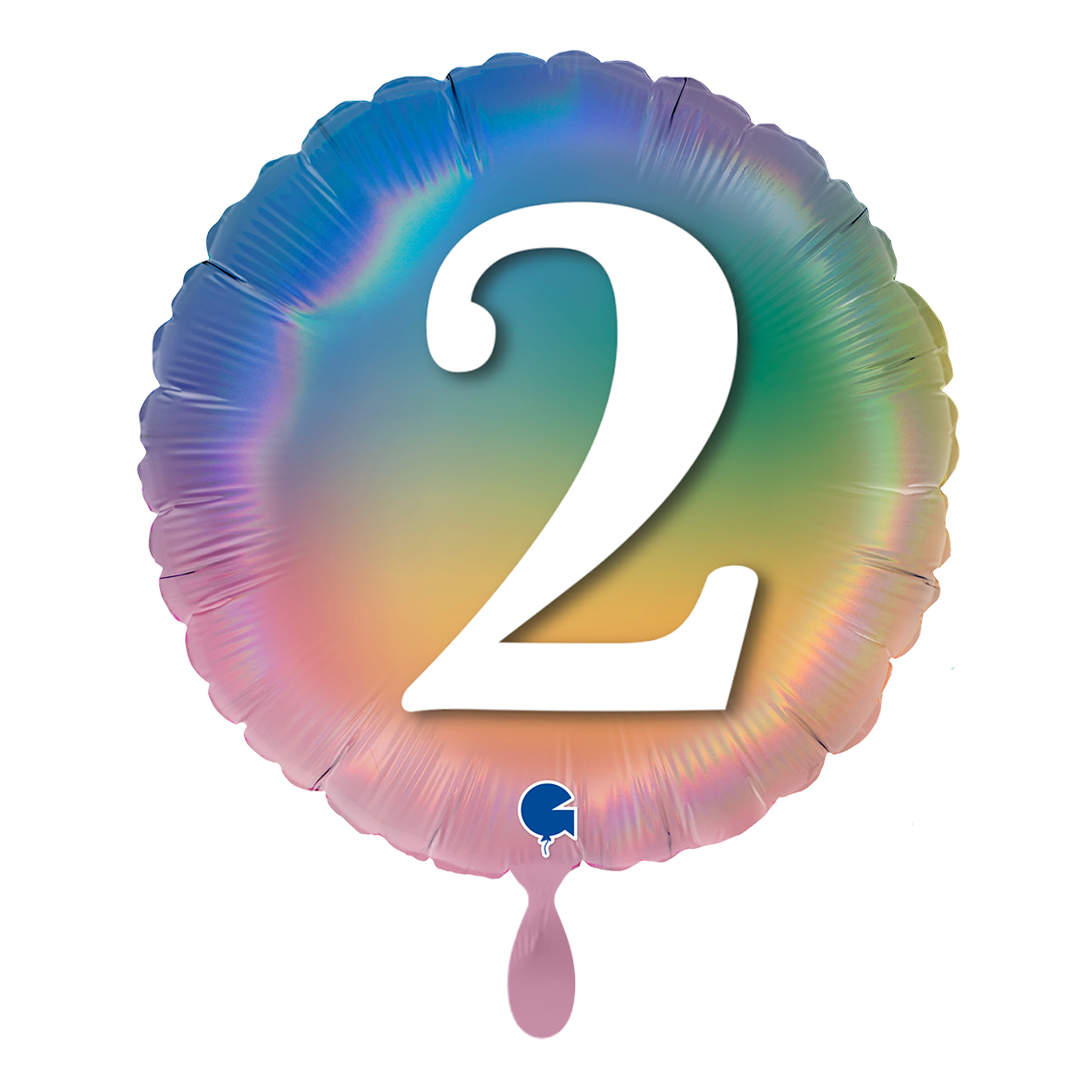 1 Ballon - Joyeux 2 Arc-en-ciel coloré