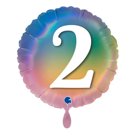 1 Ballon - Joyeux 2 Arc-en-ciel coloré