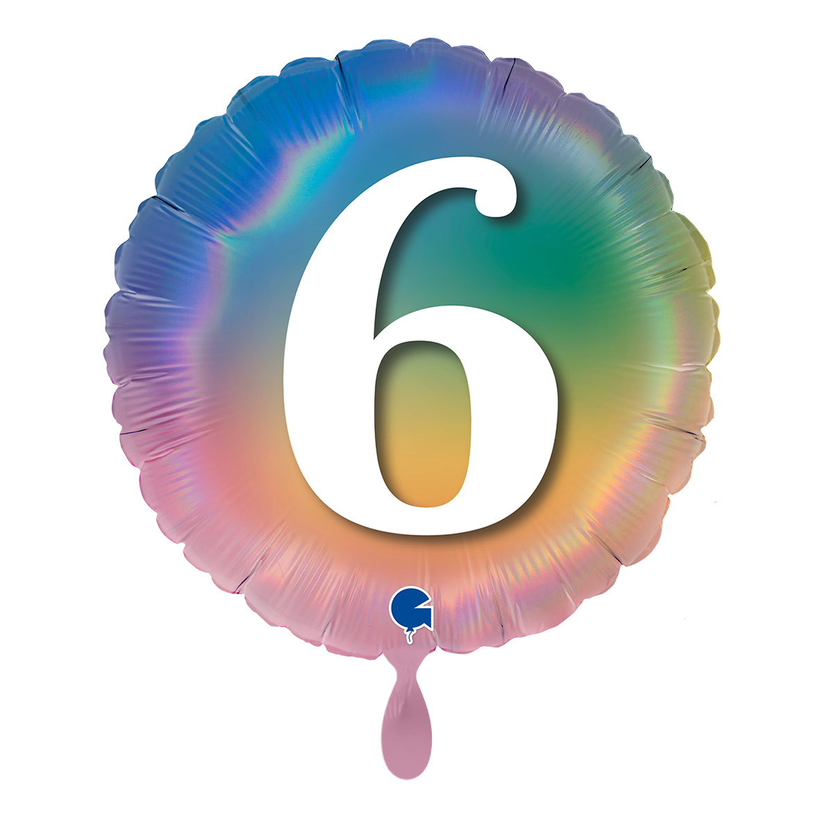 1 Ballon - Joyeux 6 Arc-en-ciel coloré