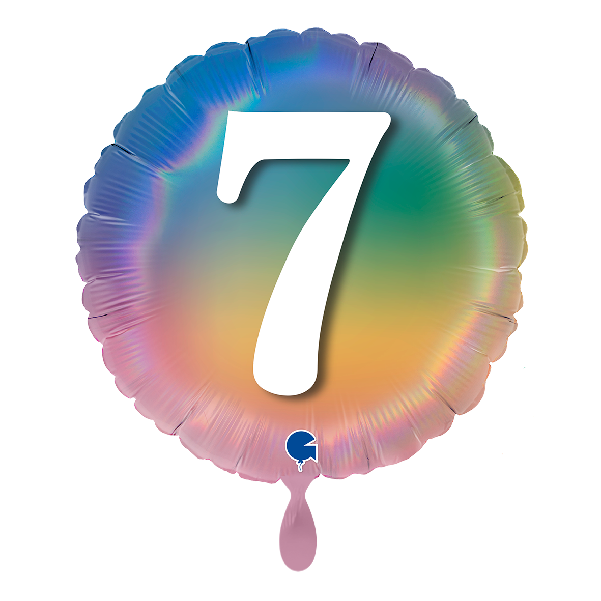 1 Ballon - Joyeux 7 Arc-en-ciel coloré