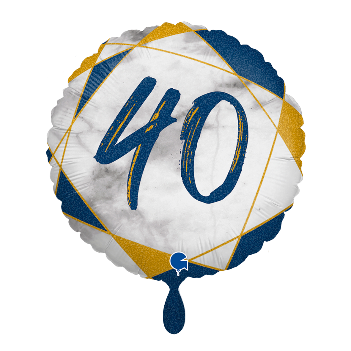 1 Ballon - Marble Mate 40 Bleu