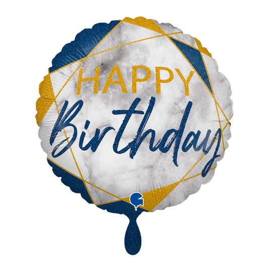 1 Ballon - Marbre mat HB bleu