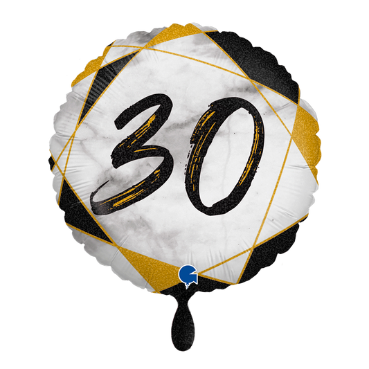 1 Ballon - Marble Mate 30 Zwart