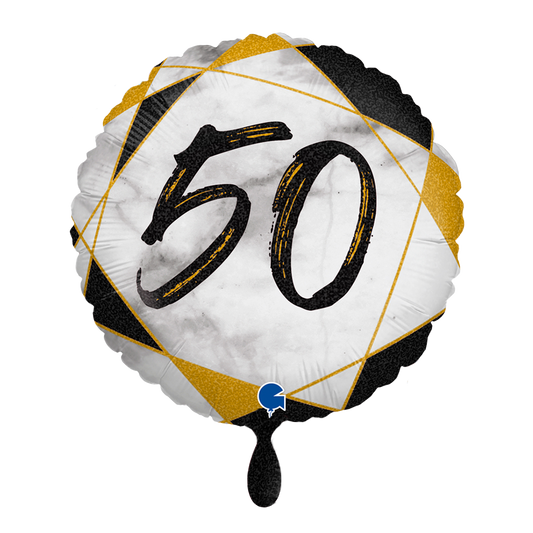 1 Ballon - Marmermate 50 Zwart