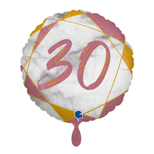 1 Ballon - Marble Mate 30 Roségold