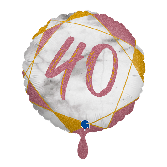 1 Ballon - Marble Mate 40 Roségold