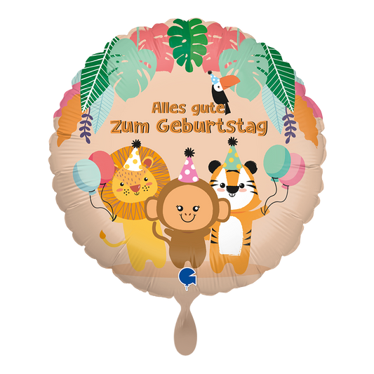 1 Ballon - Animaux tropicaux