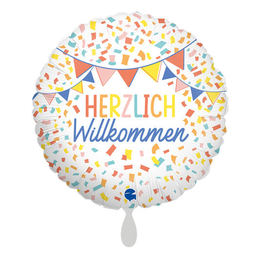 1 ballon - Hartelijk welkom