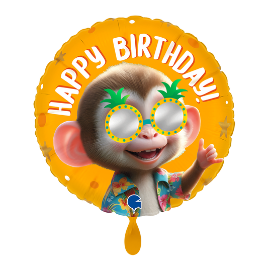 1 Ballon - Anniversaire Singe Cool