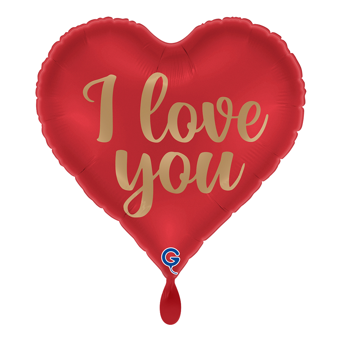1 Ballon - I Love You Cœur Rouge