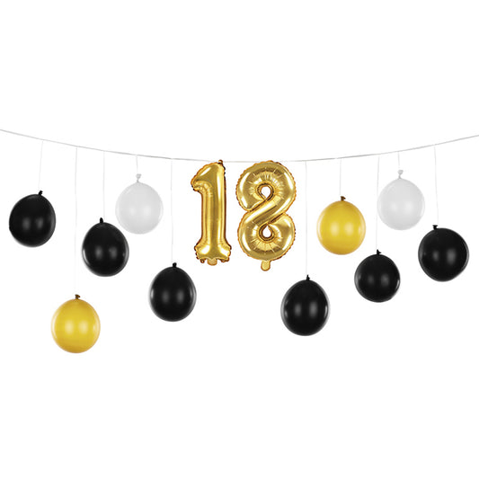 1 lot de ballons - 3 en 1 - 18e anniversaire