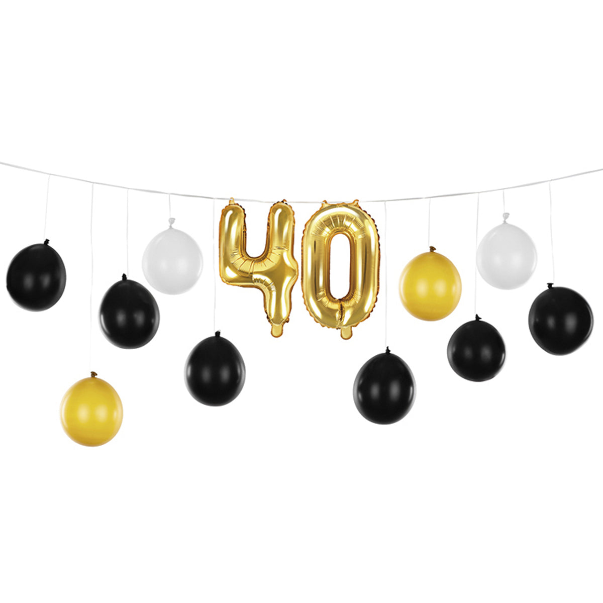 1 ballon set - 3en1 - 40e anniversaire