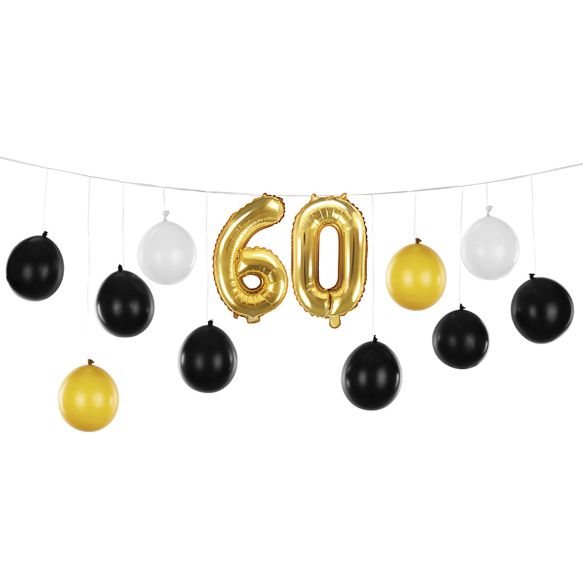 1 Ballon-Set - 3en1 - 60e anniversaire