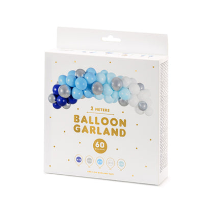 1 Ballonset - Ballonguirlande - Glanzend Blauw