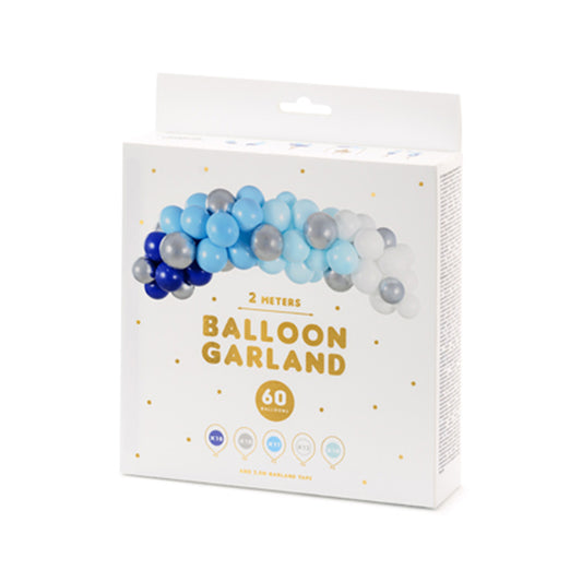 1 Ballonset - Ballonguirlande - Glanzend Blauw