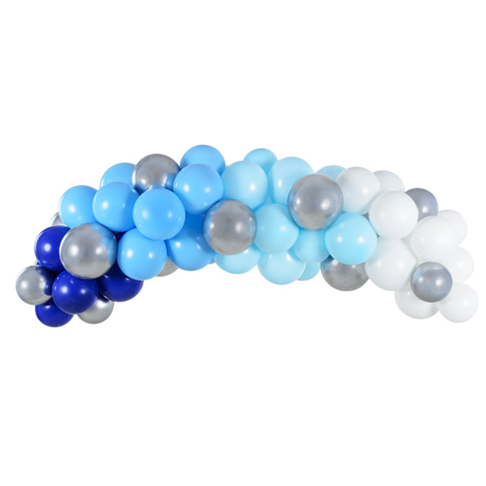 1 Ballonset - Ballonguirlande - Glanzend Blauw