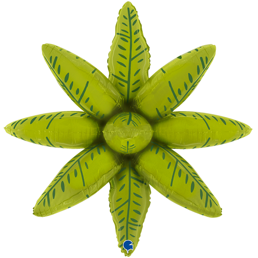 1 Ballon XL - Feuilles tropicales déco