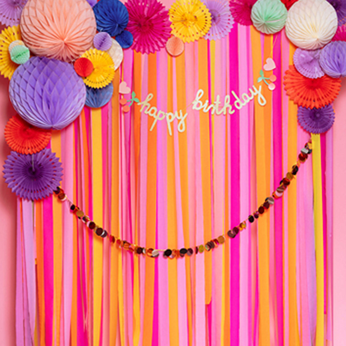 1 Guirlande - Cercles - Assortiment