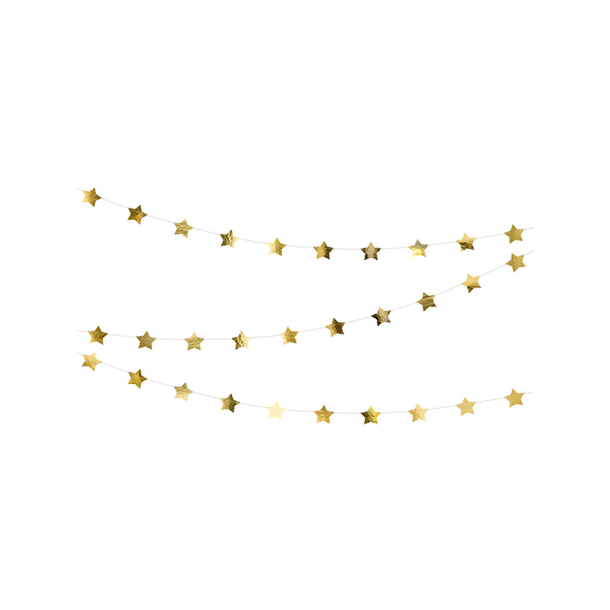 1 guirlande d'étoiles - 3,6 m - Or