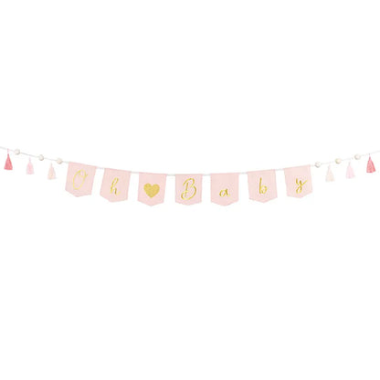 1 Guirlande de banderoles - Oh Baby Rose