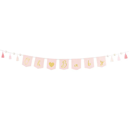 1 Guirlande de banderoles - Oh Baby Rose