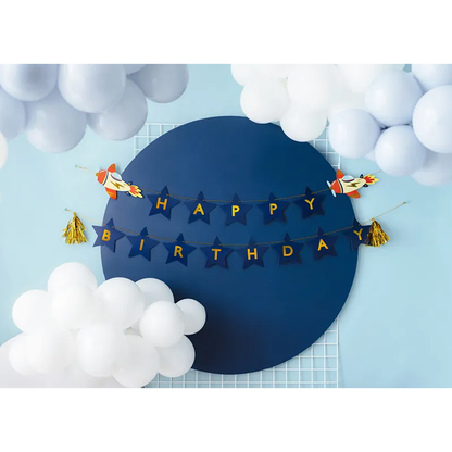 1 banier slinger - Gefeliciteerd - Plane