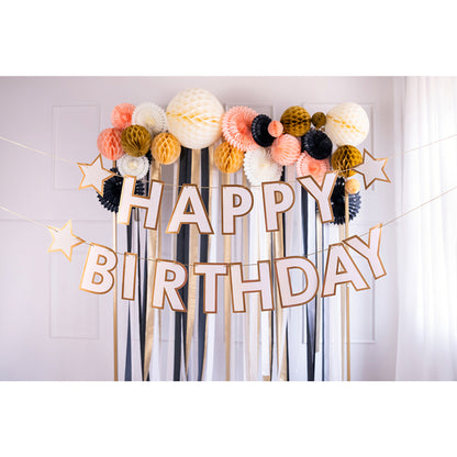1 Guirlande de banderoles - Joyeux Anniversaire Mix