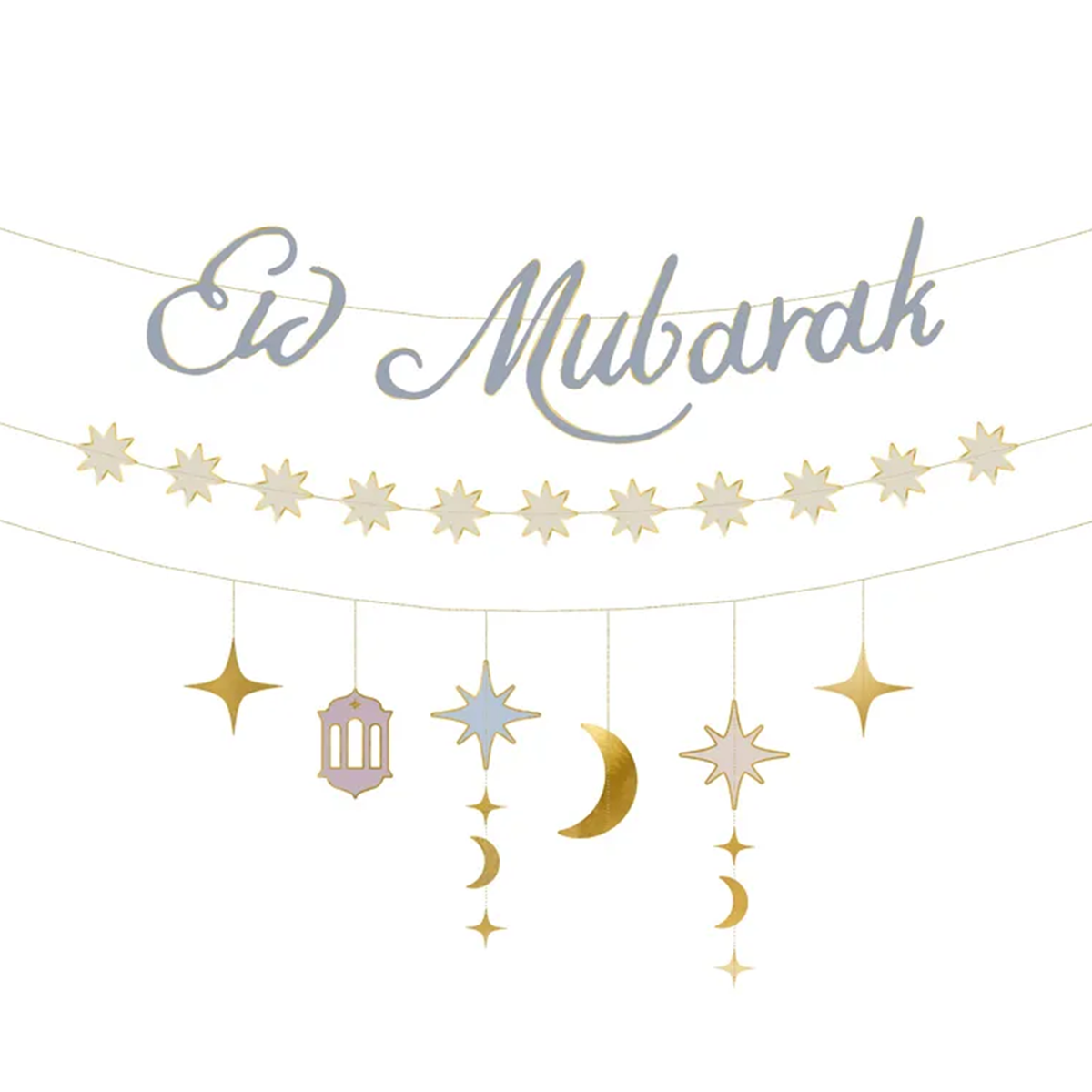 1 guirlande de bannière - Aïd Moubarak