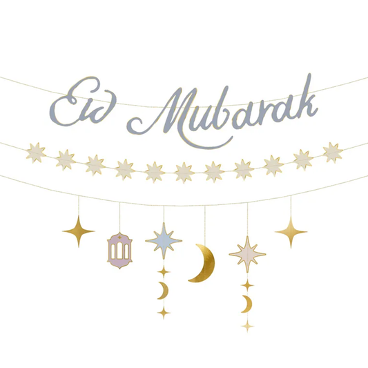 1 guirlande de bannière - Aïd Moubarak