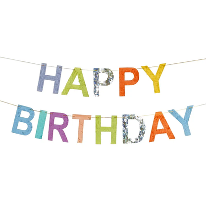 1 Guirlande de banderoles - Joyeux Anniversaire - Mix